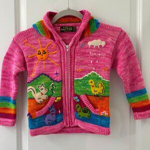 Hooded Knit Cardigan for Toddler (ages 4-5) - Brand New
